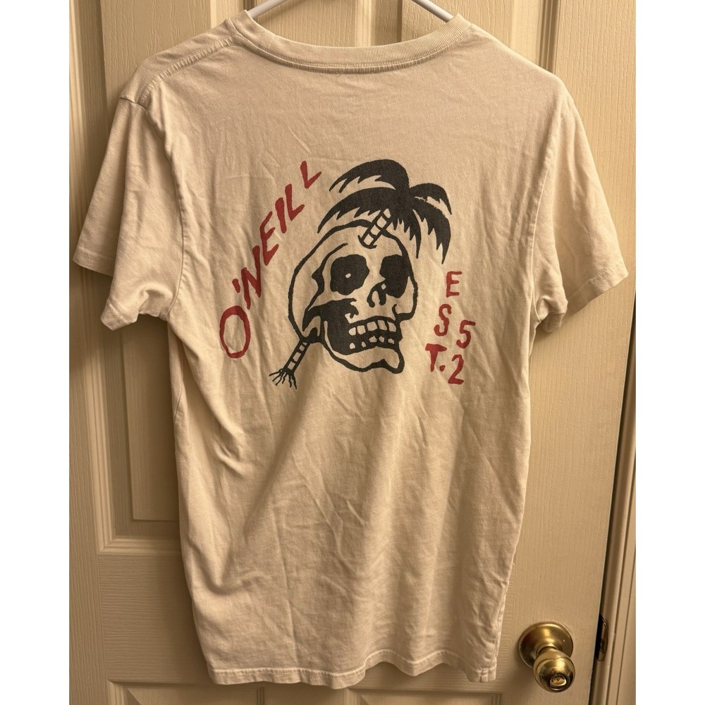 O'Neill Shirt Mens Small Beach Surfing Skull Graphic Tee‎ Tshirt